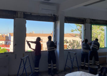 Comienza la obra de la envolvente energética del Colegio García Lorca