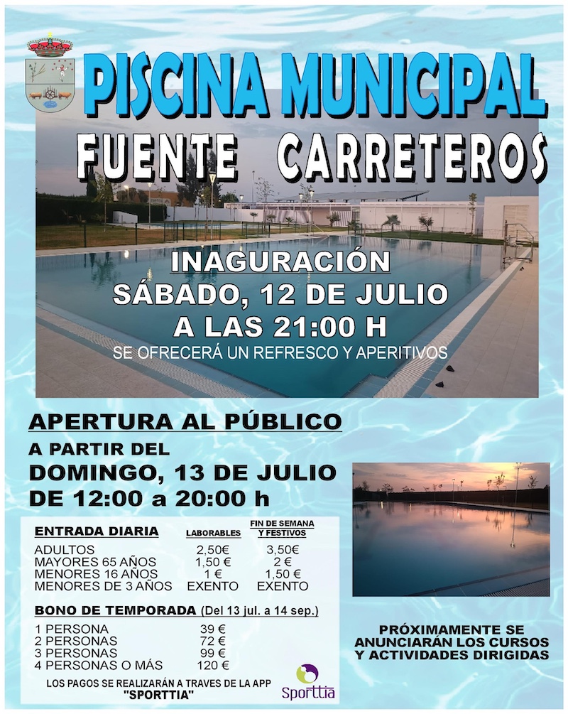 carreteros piscina inauguración