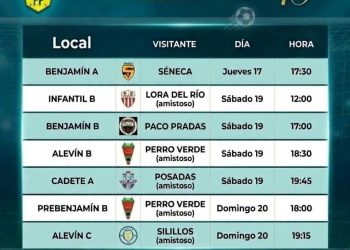 Partidos CD Colonia de Fuente Palmera del 17 al 20 septiembre